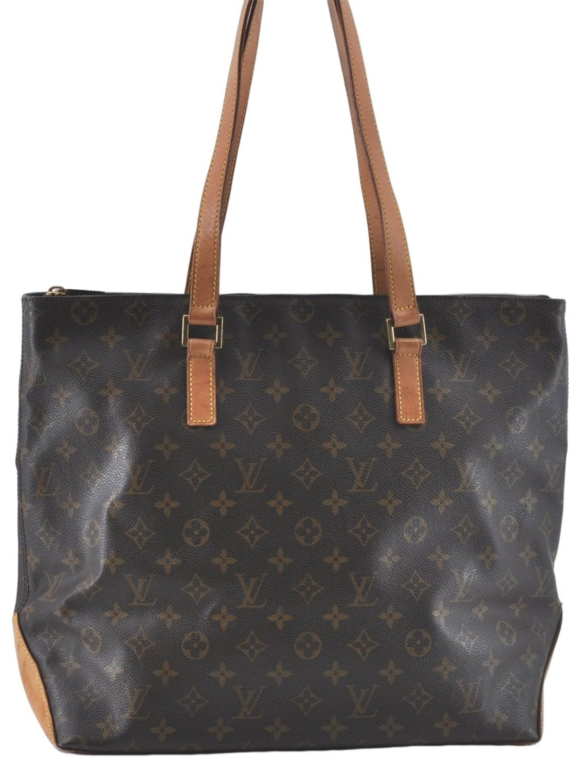 Authentic Louis Vuitton Monogram Cabas Mezzo Tote Bag M51151 LV J2495