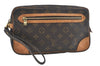 Authentic Louis Vuitton Monogram Marly Dragonne GM M51825 Clutch Hand Bag J2497