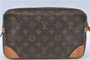 Authentic Louis Vuitton Monogram Marly Dragonne GM M51825 Clutch Hand Bag J2497
