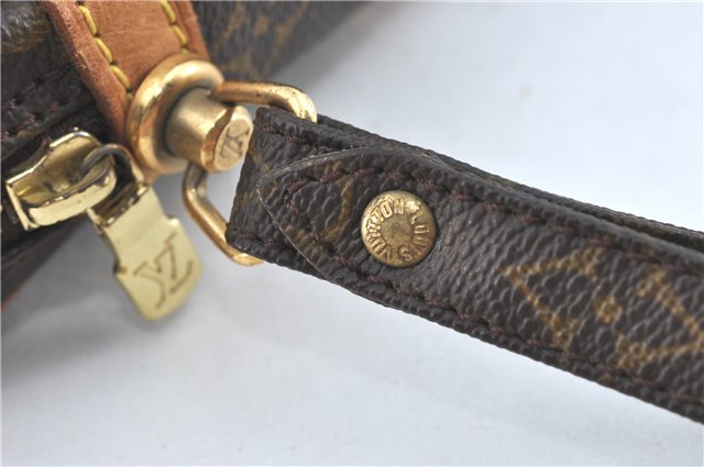 Authentic Louis Vuitton Monogram Marly Dragonne GM M51825 Clutch Hand Bag J2497