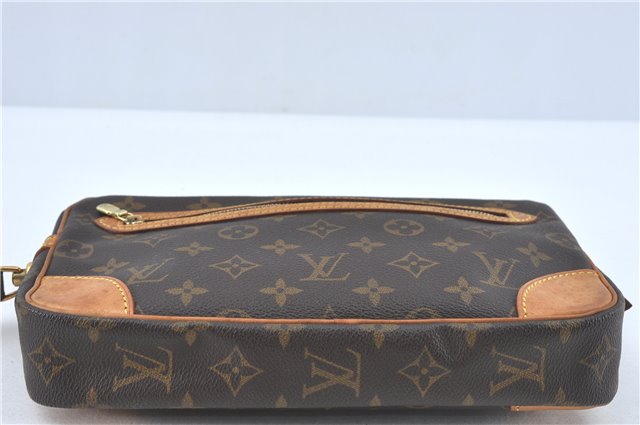 Authentic Louis Vuitton Monogram Marly Dragonne GM M51825 Clutch Hand Bag J2497