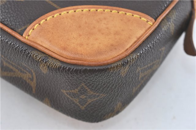 Authentic Louis Vuitton Monogram Marly Dragonne GM M51825 Clutch Hand Bag J2497