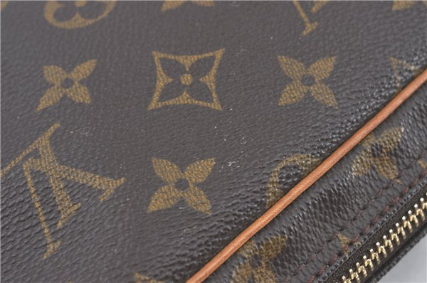 Authentic Louis Vuitton Monogram Marly Dragonne GM M51825 Clutch Hand Bag J2497