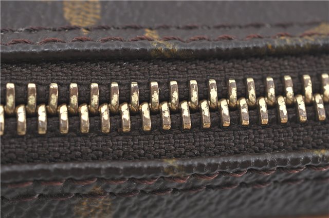 Authentic Louis Vuitton Monogram Marly Dragonne GM M51825 Clutch Hand Bag J2497