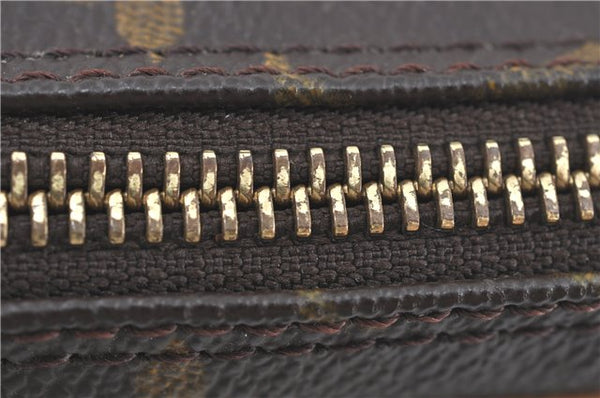 Authentic Louis Vuitton Monogram Marly Dragonne GM M51825 Clutch Hand Bag J2497