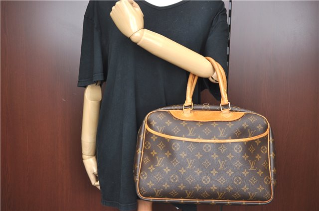 Authentic Louis Vuitton Monogram Deauville Hand Bag M47270 LV J2520