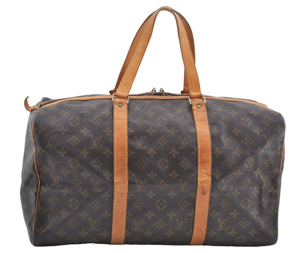 Authentic Louis Vuitton Monogram Sac Souple 45 Hand Boston Bag M41624 LV J2537