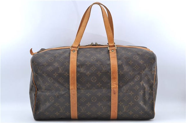 Authentic Louis Vuitton Monogram Sac Souple 45 Hand Boston Bag M41624 LV J2537