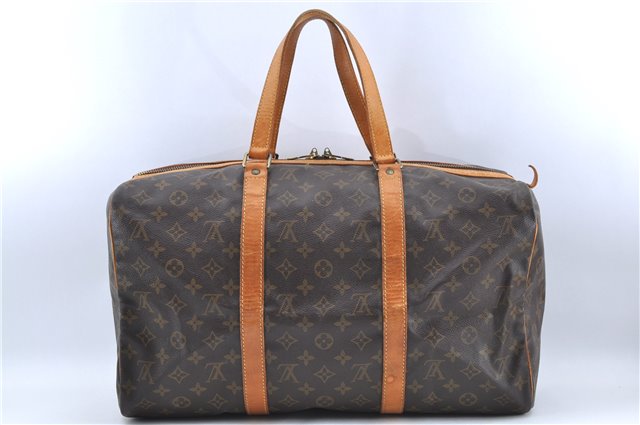 Authentic Louis Vuitton Monogram Sac Souple 45 Hand Boston Bag M41624 LV J2537