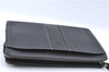 Authentic BURBERRY Vintage Leather Clutch Bag Purse Black J2539