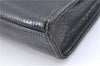 Authentic BURBERRY Vintage Leather Clutch Bag Purse Black J2539