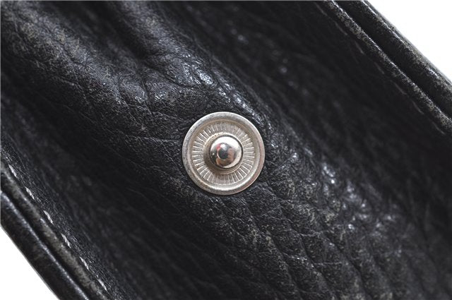 Authentic BURBERRY Vintage Leather Clutch Bag Purse Black J2539