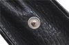 Authentic BURBERRY Vintage Leather Clutch Bag Purse Black J2539