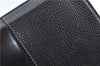Authentic BURBERRY Vintage Leather Clutch Bag Purse Black J2539