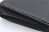 Authentic BURBERRY Vintage Leather Clutch Bag Purse Black J2539