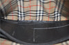 Authentic BURBERRY Vintage Leather Clutch Bag Purse Black J2539
