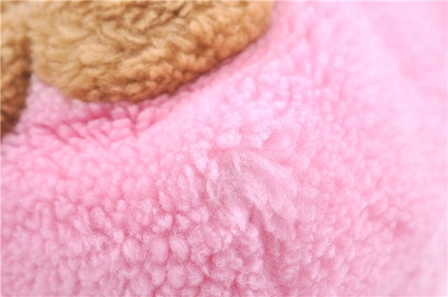 Authentic GUCCI Children's Flying Bear Faux Fur Tote Hand Bag 581007 Pink J2545