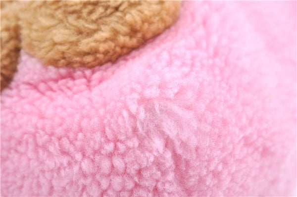 Authentic GUCCI Children's Flying Bear Faux Fur Tote Hand Bag 581007 Pink J2545