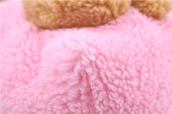 Authentic GUCCI Children's Flying Bear Faux Fur Tote Hand Bag 581007 Pink J2545