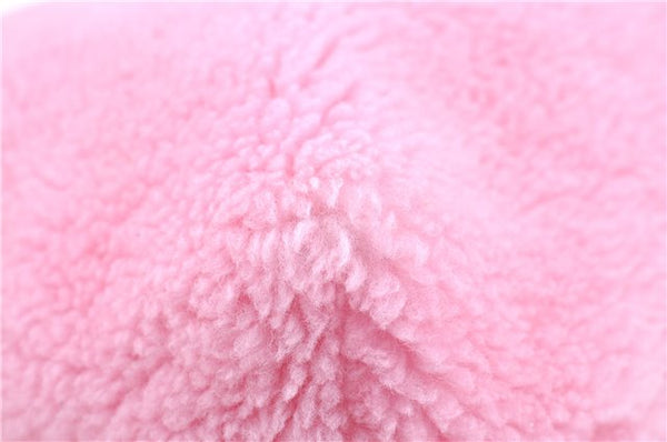 Authentic GUCCI Children's Flying Bear Faux Fur Tote Hand Bag 581007 Pink J2545