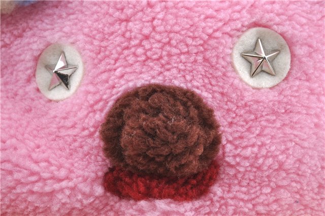 Authentic GUCCI Children's Flying Bear Faux Fur Tote Hand Bag 581007 Pink J2545