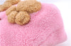 Authentic GUCCI Children's Flying Bear Faux Fur Tote Hand Bag 581007 Pink J2545