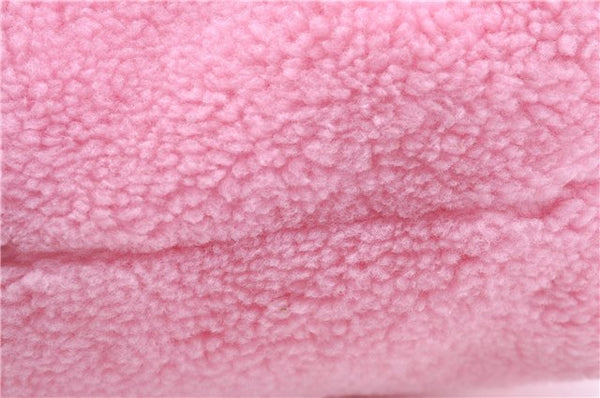 Authentic GUCCI Children's Flying Bear Faux Fur Tote Hand Bag 581007 Pink J2545