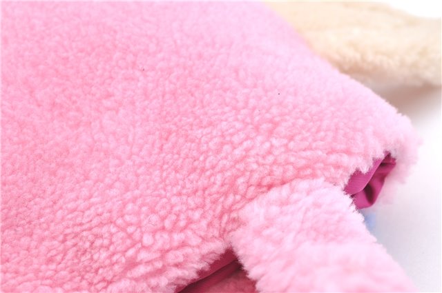 Authentic GUCCI Children's Flying Bear Faux Fur Tote Hand Bag 581007 Pink J2545