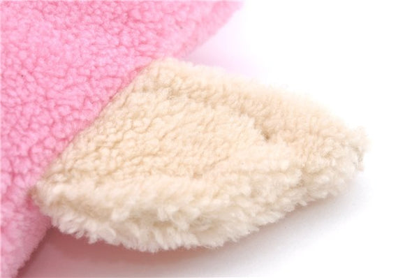 Authentic GUCCI Children's Flying Bear Faux Fur Tote Hand Bag 581007 Pink J2545