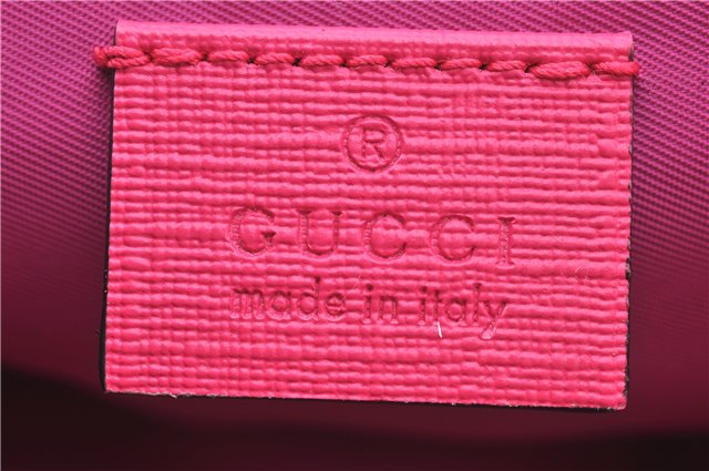 Authentic GUCCI Children's Flying Bear Faux Fur Tote Hand Bag 581007 Pink J2545