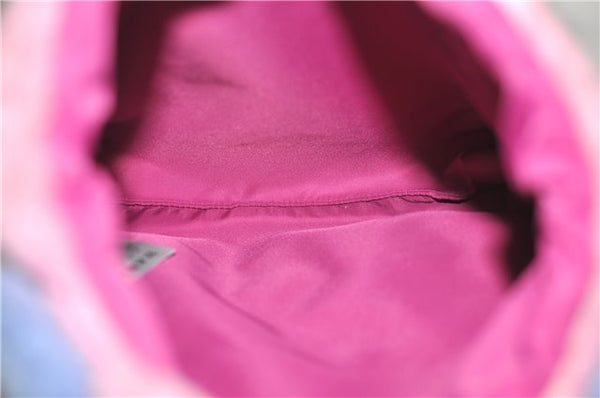 Authentic GUCCI Children's Flying Bear Faux Fur Tote Hand Bag 581007 Pink J2545