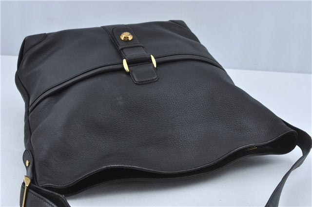 Authentic GUCCI Shoulder Tote Bag Leather Black J2552