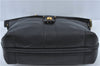 Authentic GUCCI Shoulder Tote Bag Leather Black J2552
