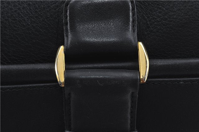 Authentic GUCCI Shoulder Tote Bag Leather Black J2552