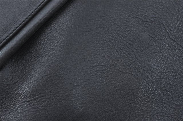 Authentic GUCCI Shoulder Tote Bag Leather Black J2552