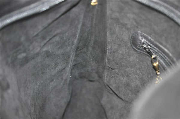 Authentic GUCCI Shoulder Tote Bag Leather Black J2552