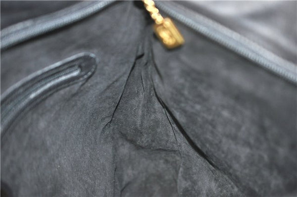 Authentic GUCCI Shoulder Tote Bag Leather Black J2552