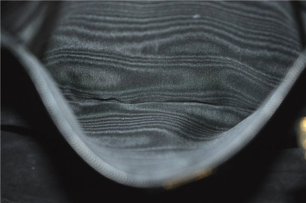 Authentic GUCCI Shoulder Tote Bag Leather Black J2552