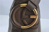 Authentic GUCCI Shoulder Hand Bag Leather Brown J2555