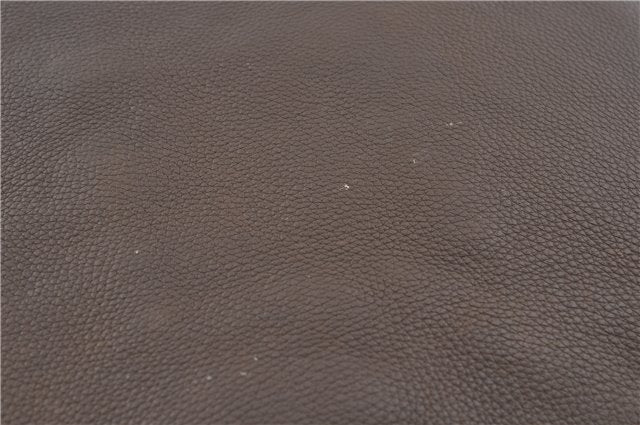 Authentic GUCCI Shoulder Hand Bag Leather Brown J2555