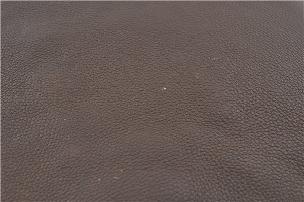 Authentic GUCCI Shoulder Hand Bag Leather Brown J2555