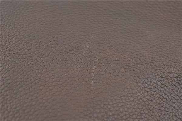 Authentic GUCCI Shoulder Hand Bag Leather Brown J2555