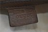 Authentic GUCCI Shoulder Hand Bag Leather Brown J2555