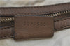 Authentic GUCCI Shoulder Hand Bag Leather Brown J2555