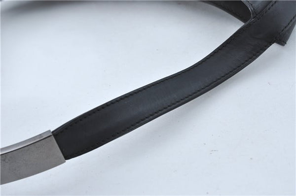 Authentic GUCCI Shoulder Hand Bag Purse Leather 0013298 Black J2560