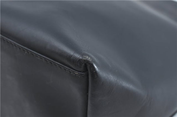 Authentic GUCCI Shoulder Hand Bag Purse Leather 0013298 Black J2560