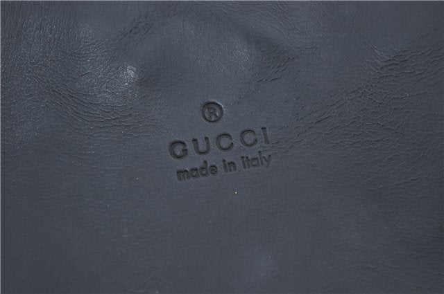 Authentic GUCCI Shoulder Hand Bag Purse Leather 0013298 Black J2560