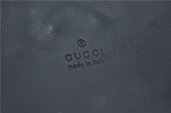 Authentic GUCCI Shoulder Hand Bag Purse Leather 0013298 Black J2560