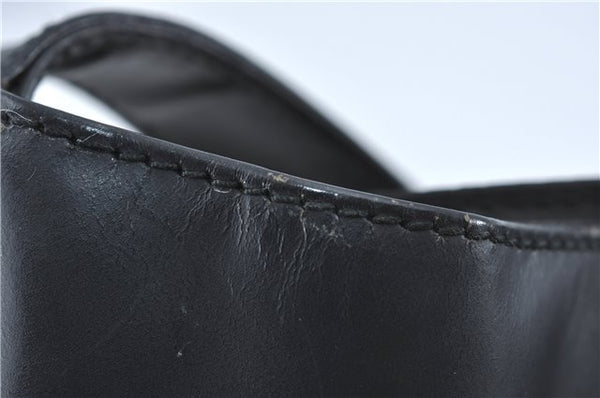 Authentic GUCCI Shoulder Hand Bag Purse Leather 0013298 Black J2560