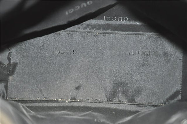 Authentic GUCCI Shoulder Hand Bag Purse Leather 0013298 Black J2560